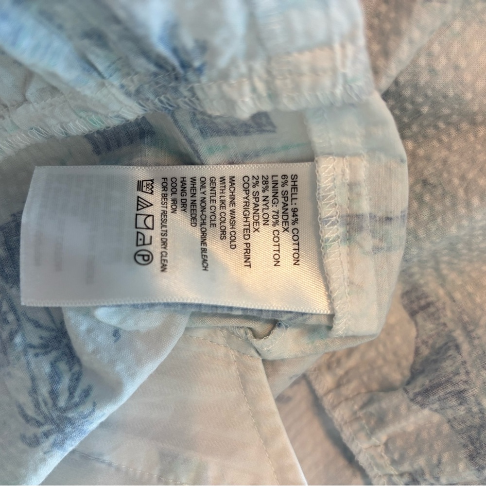 Tommy Bahama Blue and White Island Print Dress - Picture 5 of 6